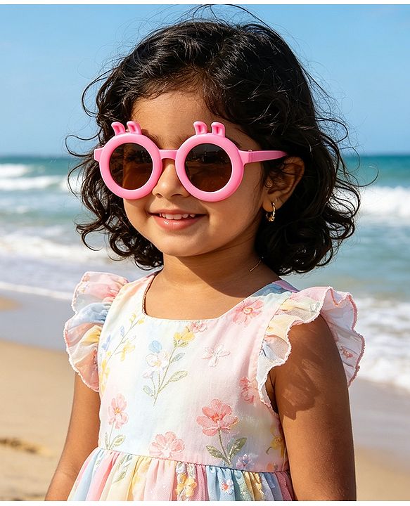Babyhug Sunglasses With Bunny Applique - Beige