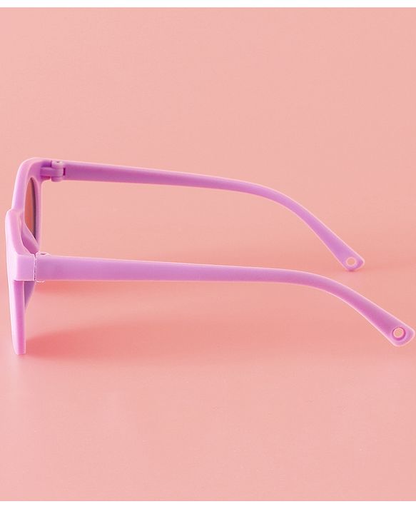 Babyhug Solid Coloured Round Shaped  Sunglasses  - Purple