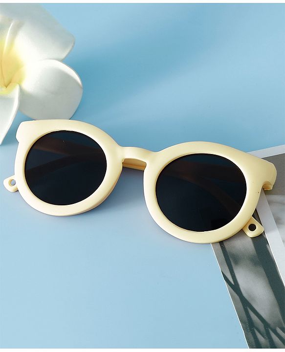 Babyhug Solid Coloured Round Shaped  Sunglasses  - Purple