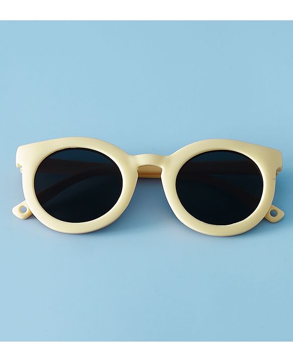 Babyhug Solid Coloured Round Shaped  Sunglasses  - Purple