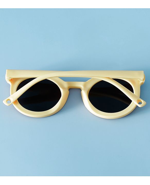 Babyhug Solid Coloured Round Shaped  Sunglasses  - Purple