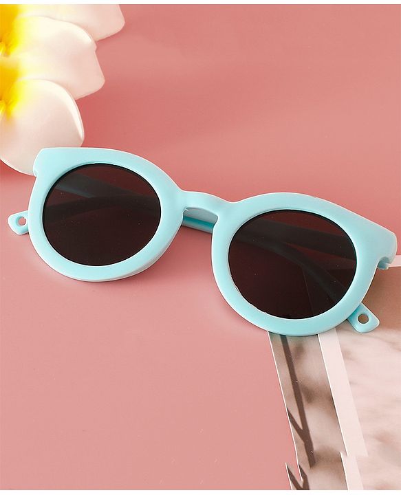 Babyhug Solid Coloured Round Shaped  Sunglasses  - Purple