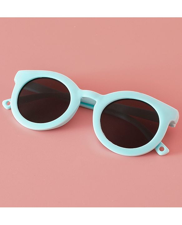Babyhug Solid Coloured Round Shaped  Sunglasses  - Purple