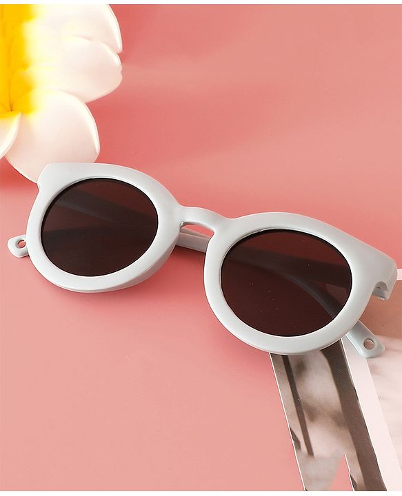 Babyhug Solid Coloured Round Shaped  Sunglasses  - Purple