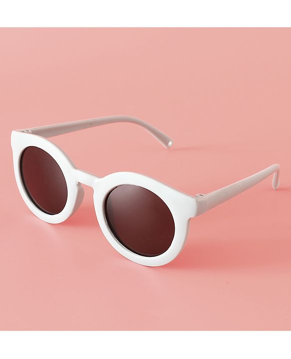Babyhug Solid Coloured Round Shaped  Sunglasses  - Purple