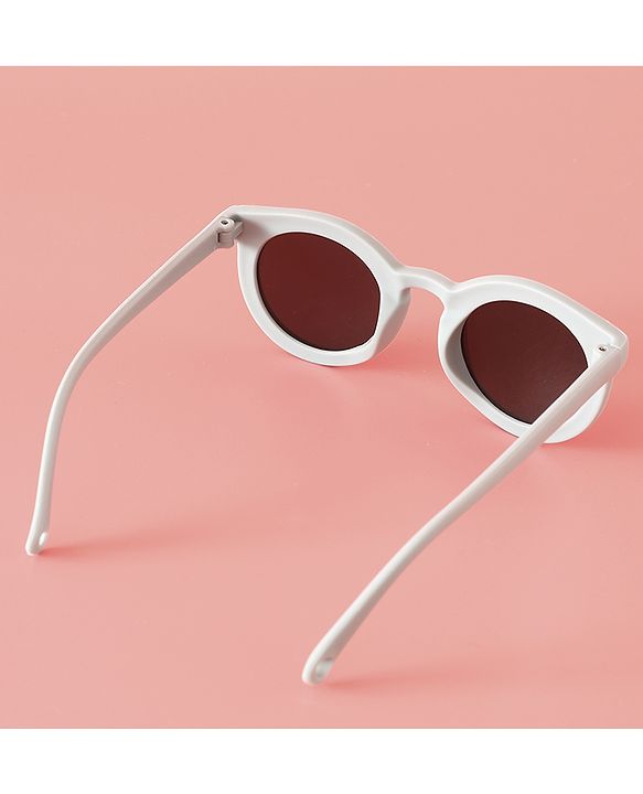 Babyhug Solid Coloured Round Shaped  Sunglasses  - Purple
