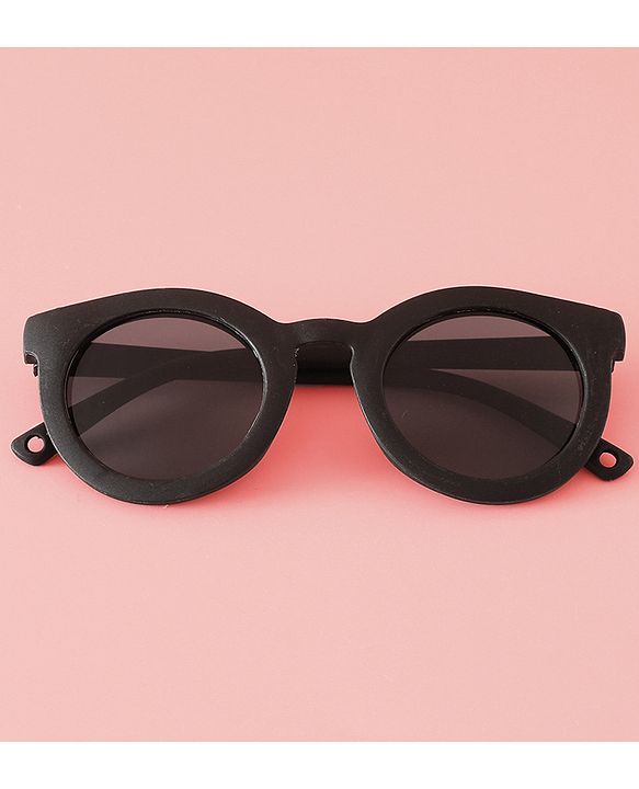 Babyhug Solid Coloured Round Shaped  Sunglasses  - Purple