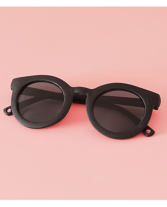 Babyhug Solid Coloured Round Shaped  Sunglasses  - Purple