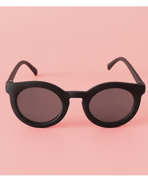 Babyhug Solid Coloured Round Shaped  Sunglasses  - Purple