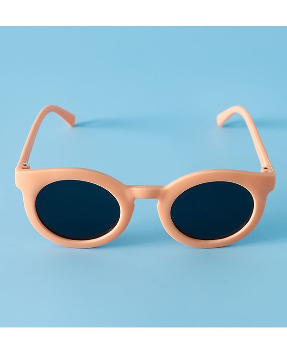 Babyhug Solid Coloured Round Shaped  Sunglasses  - Purple