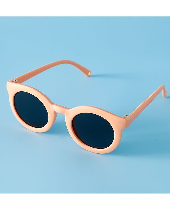 Babyhug Solid Coloured Round Shaped  Sunglasses  - Purple