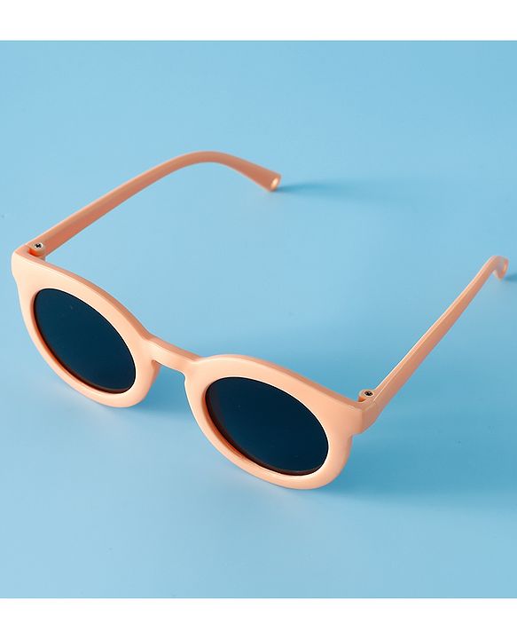 Babyhug Solid Coloured Round Shaped  Sunglasses  - Purple