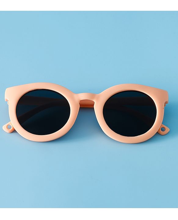 Babyhug Solid Coloured Round Shaped  Sunglasses  - Purple