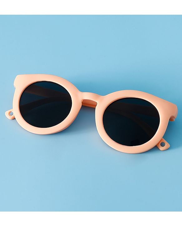 Babyhug Solid Coloured Round Shaped  Sunglasses  - Purple