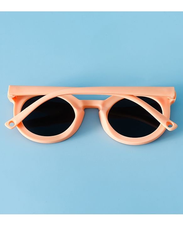 Babyhug Solid Coloured Round Shaped  Sunglasses  - Purple