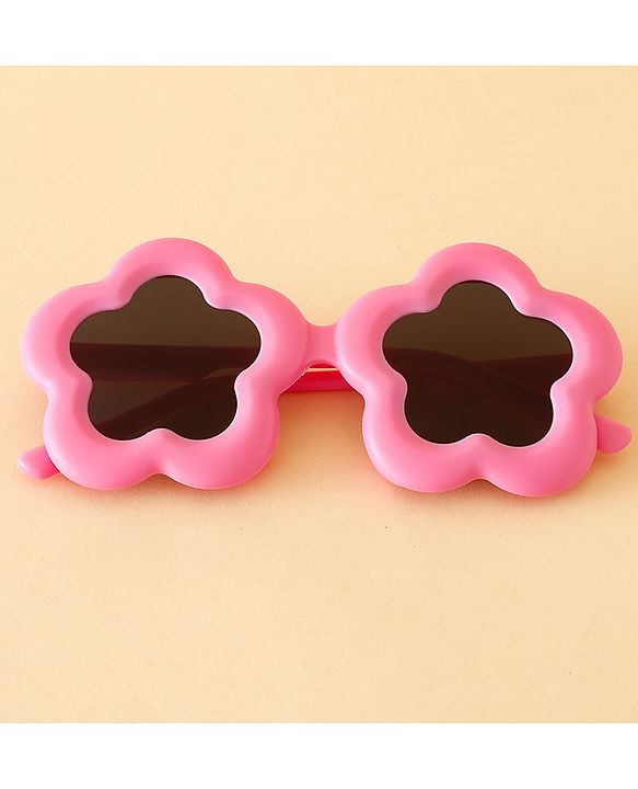 Babyhug Floral Shaped Sunglasses - Fuchsia