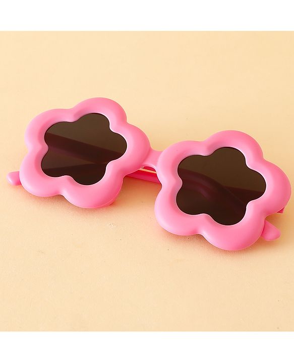 Babyhug Floral Shaped Sunglasses - Fuchsia