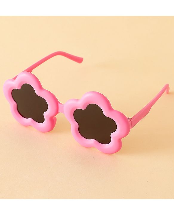 Babyhug Floral Shaped Sunglasses - Fuchsia