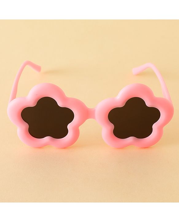 Babyhug Floral Shaped Sunglasses - Fuchsia