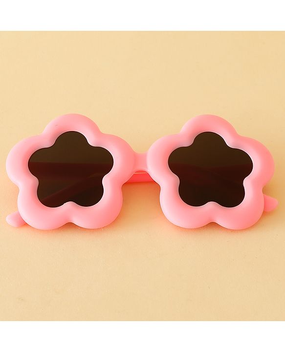 Babyhug Floral Shaped Sunglasses - Fuchsia