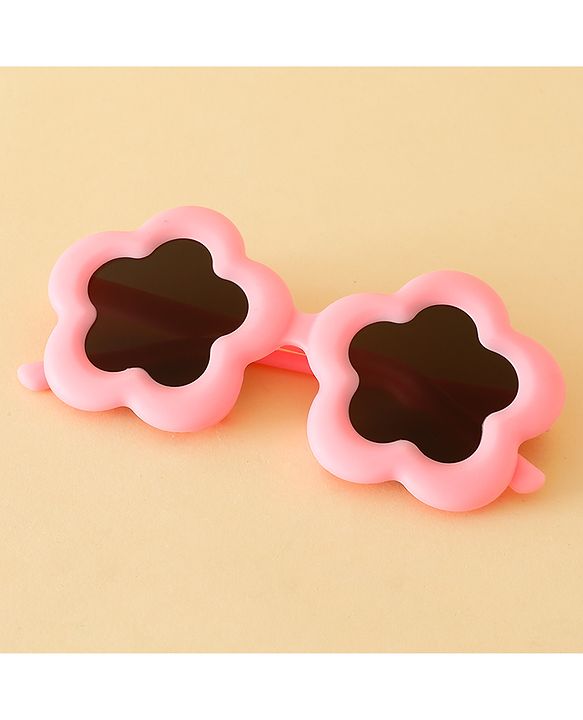 Babyhug Floral Shaped Sunglasses - Fuchsia