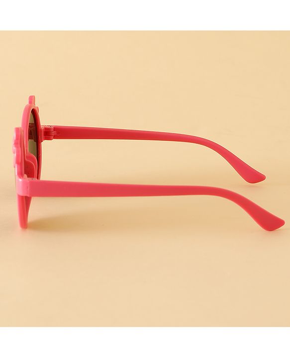 Babyhug Solid Coloured Sunglasses With Bow Applique -Black