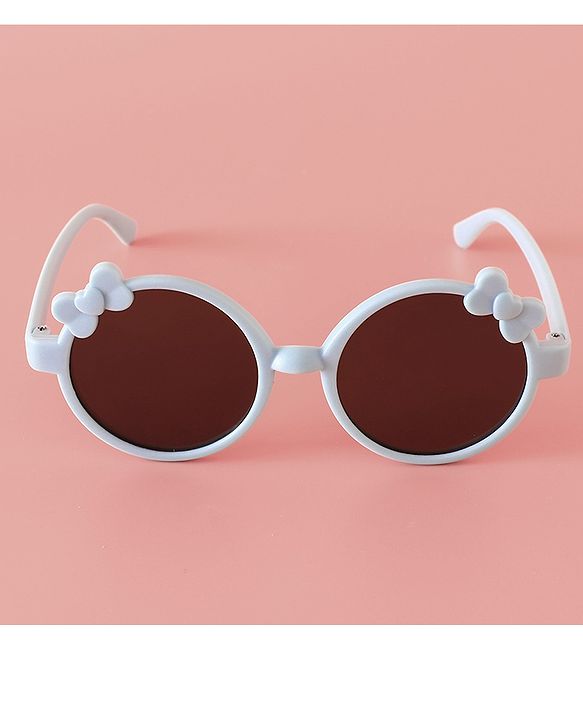 Babyhug Solid Coloured Sunglasses With Bow Applique -Black