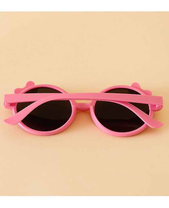 Babyhug Solid Coloured Sunglasses With Bow Applique -Black