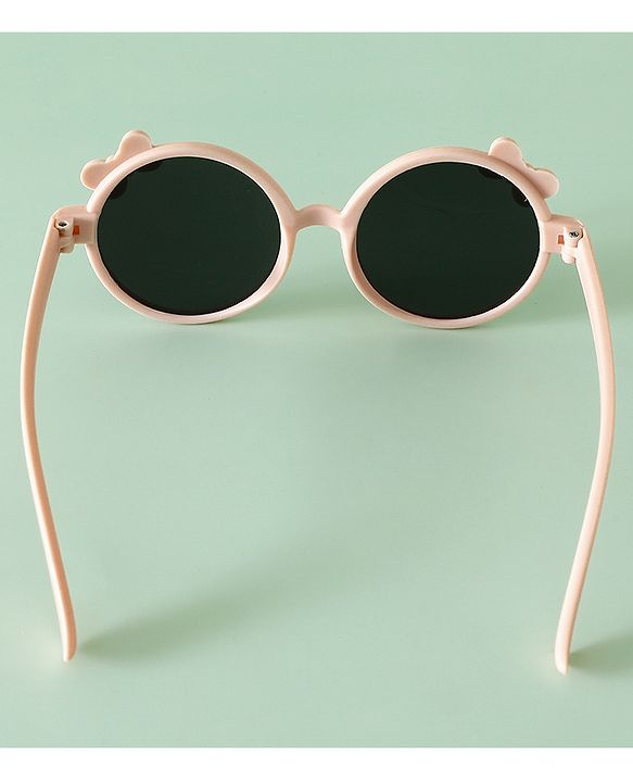 Babyhug Solid Coloured Sunglasses With Bow Applique -Black