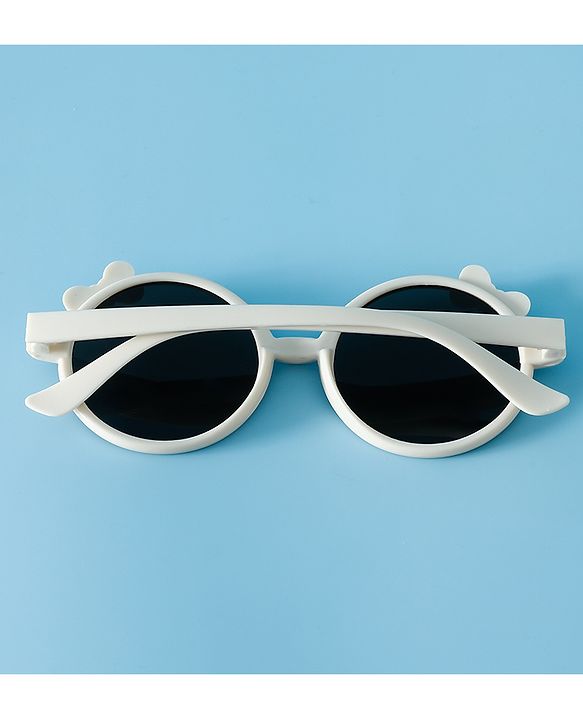 Babyhug Solid Coloured Sunglasses With Bow Applique -Black
