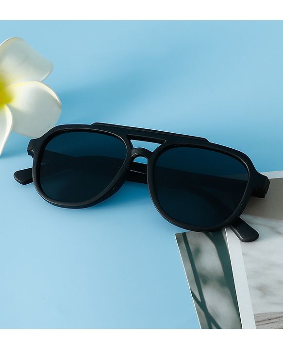 Pine Kids Solid Colour Sunglasses - Black
