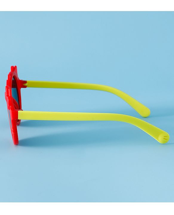 Babyhug Solid Coloured Sunglasses With Bow Design - Red