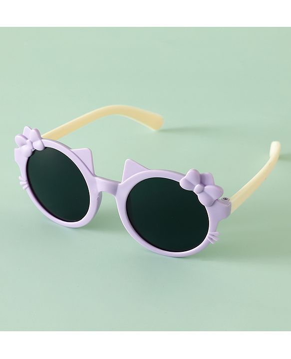 Babyhug Solid Coloured Sunglasses With Bow Design - Red