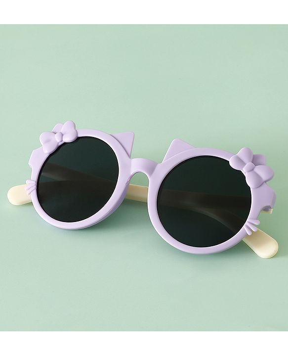Babyhug Solid Coloured Sunglasses With Bow Design - Red