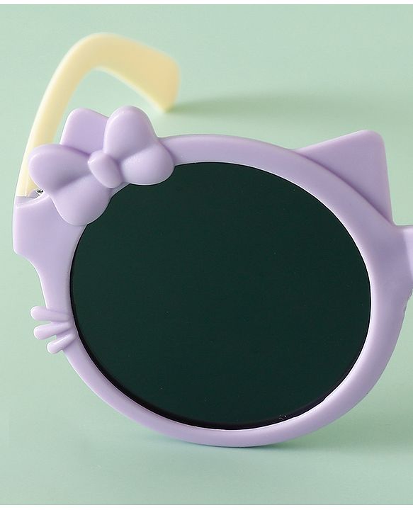 Babyhug Solid Coloured Sunglasses With Bow Design - Red