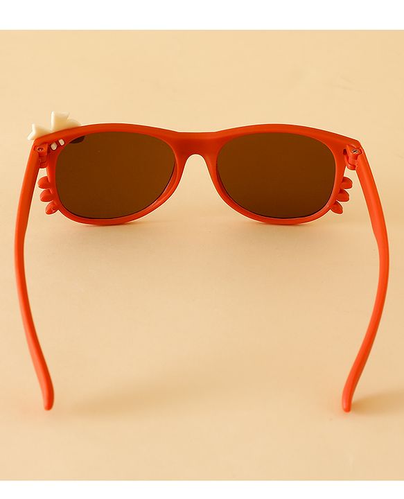 Babyhug Solid Coloured Sunglasses With Bow Design - Beige