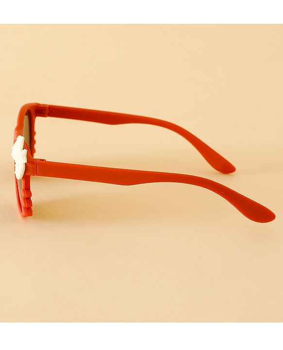 Babyhug Solid Coloured Sunglasses With Bow Design - Beige
