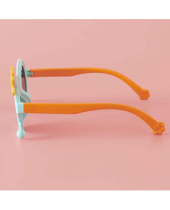 Babyhug Solid Coloured Sunglasses With Crown Applique - Blue