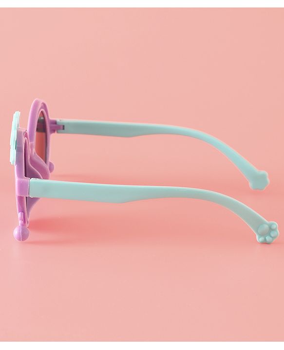 Babyhug Solid Coloured Sunglasses With Crown Applique - Blue