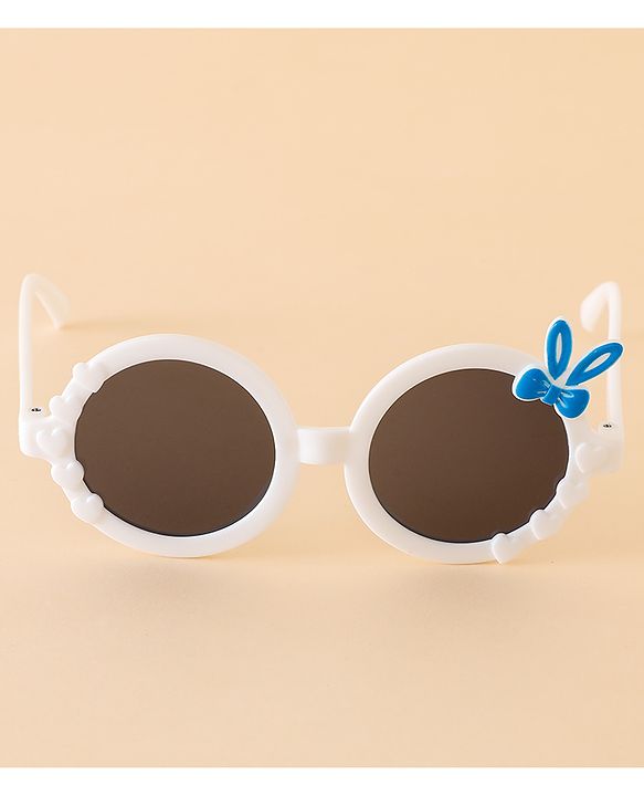Babyhug Sunglasses with Bow Design - White