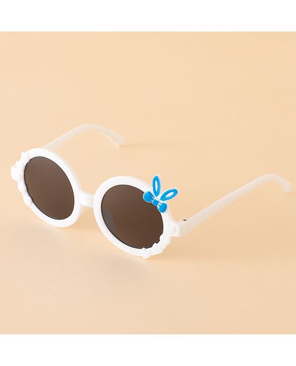 Babyhug Sunglasses with Bow Design - White