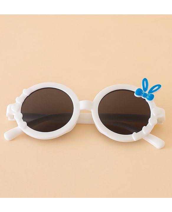 Babyhug Sunglasses with Bow Design - White