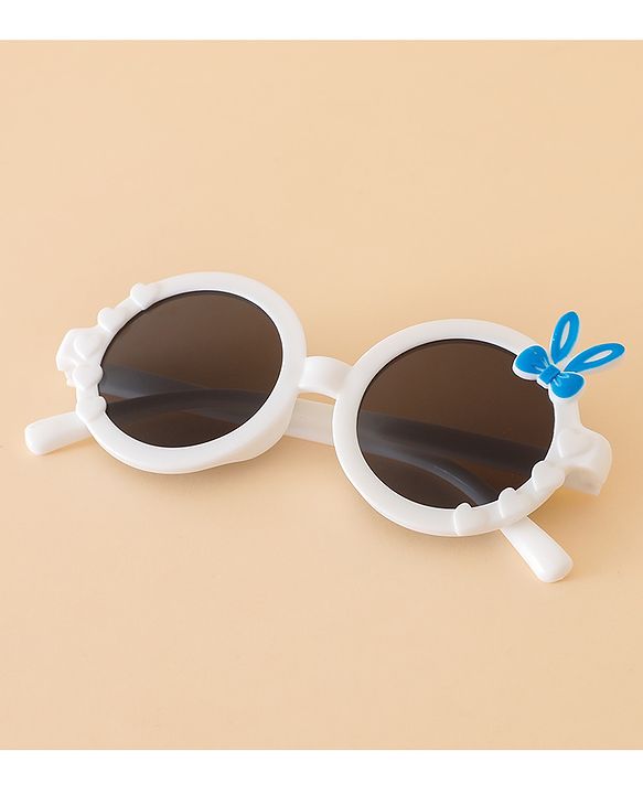 Babyhug Sunglasses with Bow Design - White