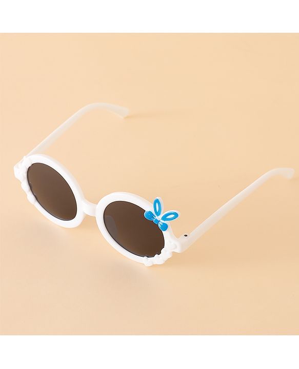 Babyhug Sunglasses with Bow Design - White
