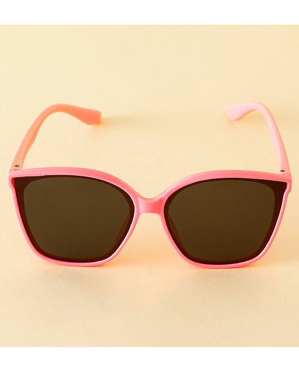 Babyhug TPE Solid Sunglasses For Kids - Black & Red