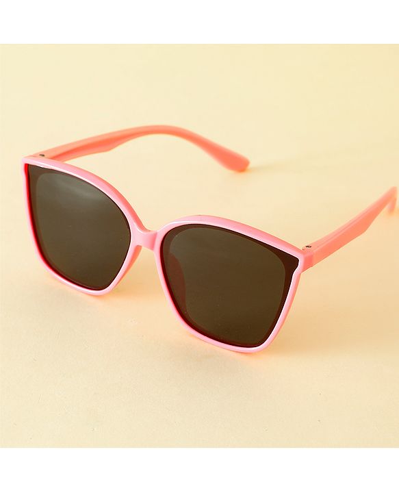 Babyhug TPE Solid Sunglasses For Kids - Black & Red