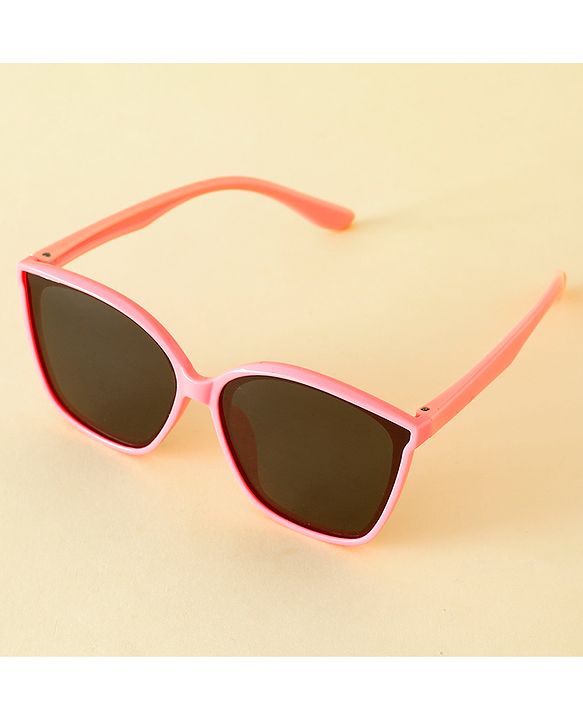 Babyhug TPE Solid Sunglasses For Kids - Black & Red