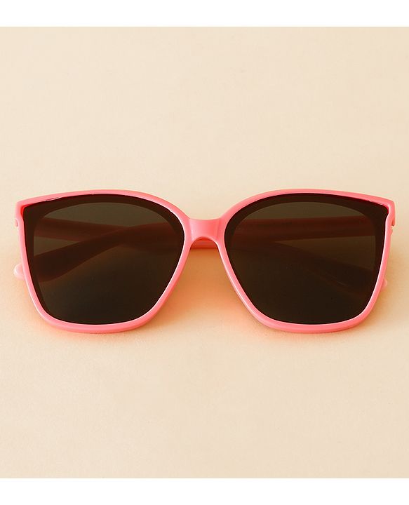 Babyhug TPE Solid Sunglasses For Kids - Black & Red