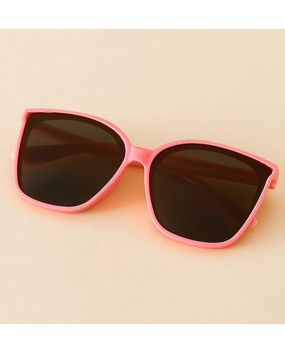 Babyhug TPE Solid Sunglasses For Kids - Black & Red