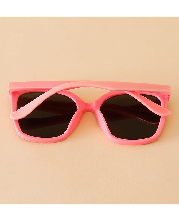 Babyhug TPE Solid Sunglasses For Kids - Black & Red